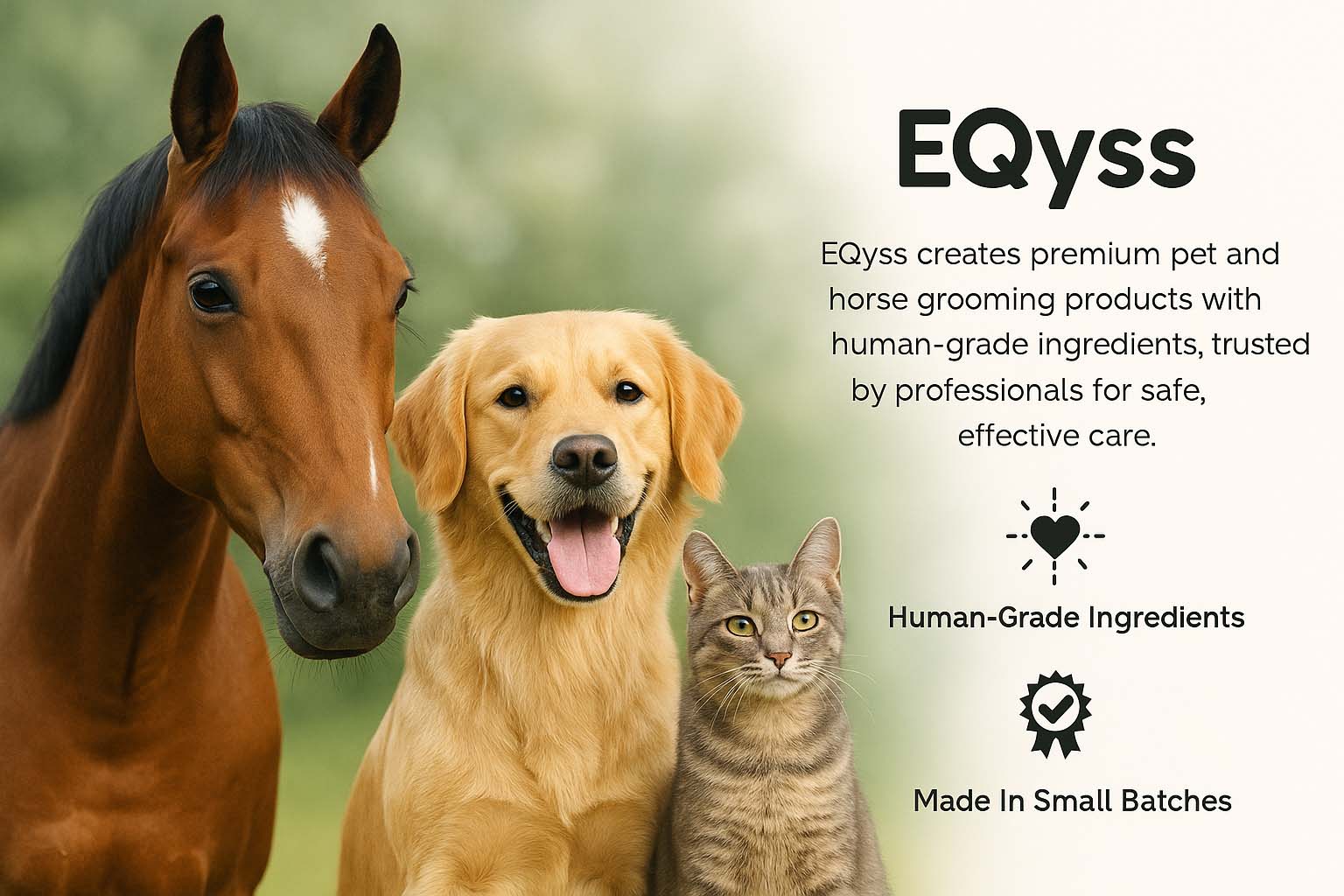 EQyss Equine & Pet Grooming Products
– EQyss Grooming Products