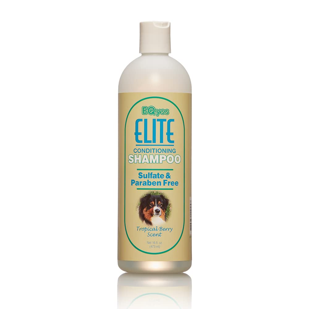 EQyss Elite Conditioning Pet Shampoo - Moisturizes Coat, Tropical Berry Scent with Botanical Extracts, Paraben and Sulfate Free, Aloe Vera, USA Made