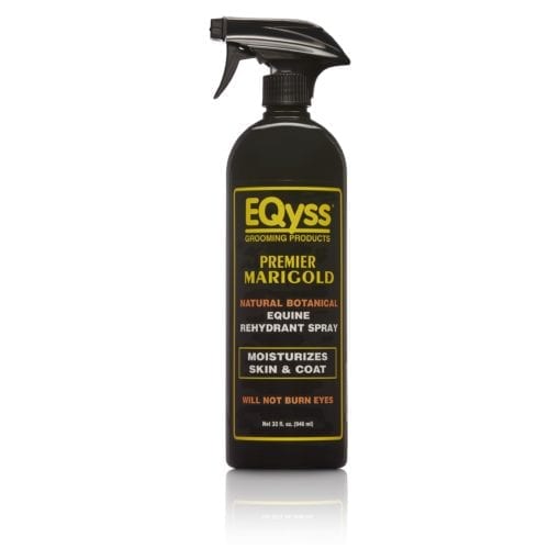 32 oz. spray bottle of EQyss Premier Marigold equine rehydrant spray for horses