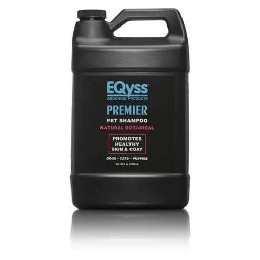 Gallon of EQyss Premier pet shampoo original formula