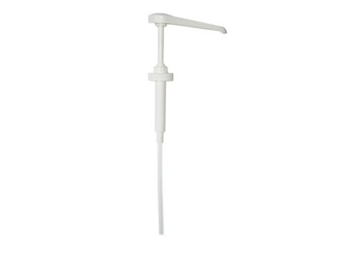 White pump for gallon tubs of EQyss products